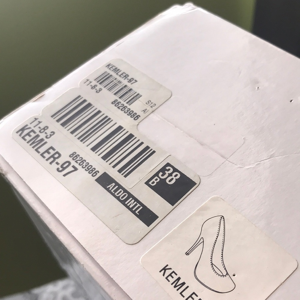 Aldo black heels pump size 38 USA 8 - Picture 8 of 8